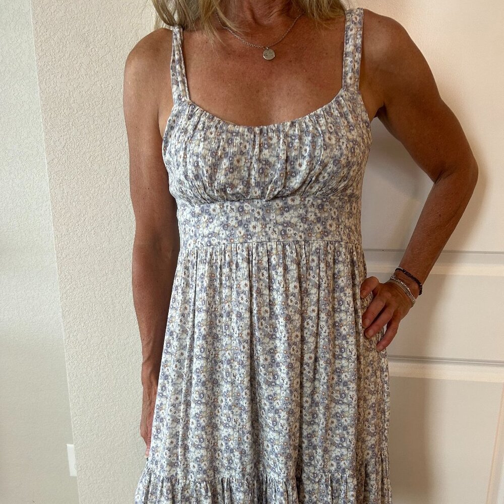 Violet floral sundress